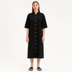 Nora - robe midi simple et décontractée pour femme, idéale pour l'automne