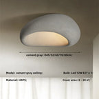 Plafonnier Rustique Style Wabi Sabi Lampe LED