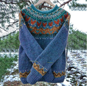 Pull-over vintage en tricot pour hommes - Col rond classique