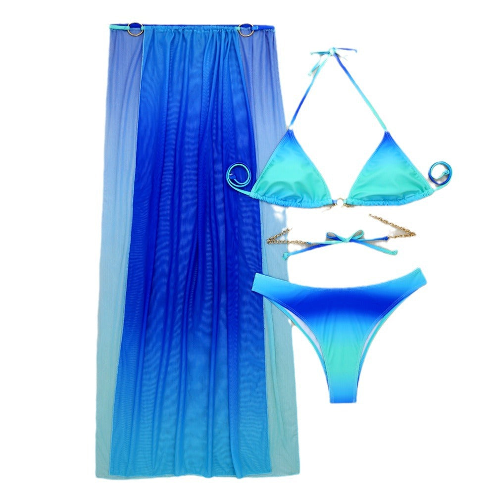 Maillot de bain trois pièces licou