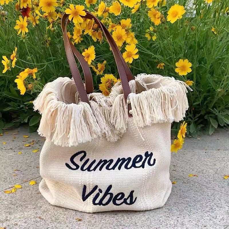 Beach tote bag