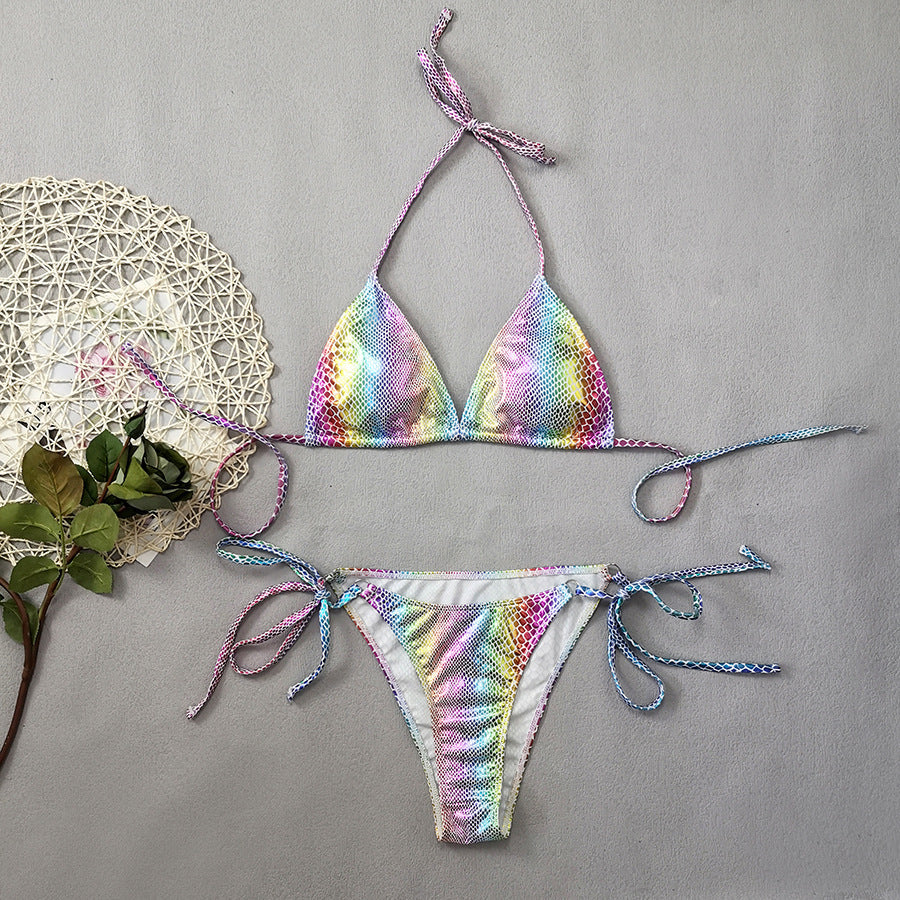 Maillot de bain 2 pièce bikini imprimé