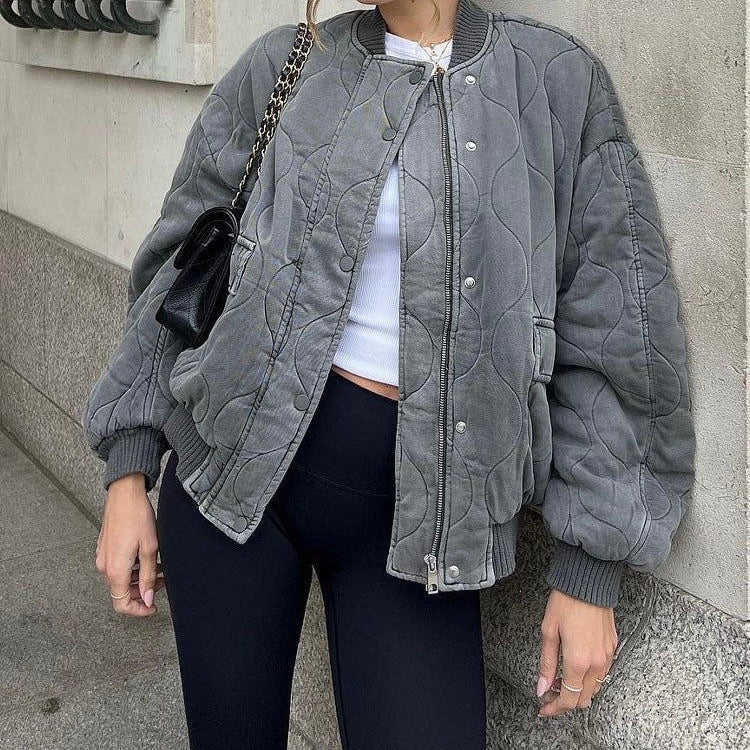 Blouson aviateur pour femme - veste légère de printemps et d'automne