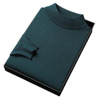Ryan | Pull d'hiver en tricot avec col montant demi-zippé