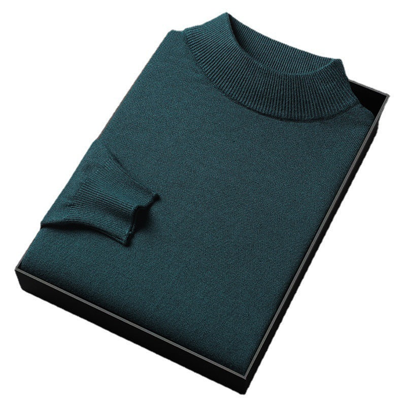 Ryan | Pull d'hiver en tricot avec col montant demi-zippé