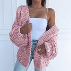 Gilet Annahi en maille pour femme – Couche douce en laine mélangée