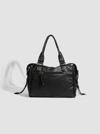 RAQUEL - Sac à main en cuir rigide avec bandoulière