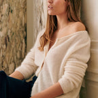 Gilet en acrylique pour femme – Tricot léger à manches longues, idéal pour la superposition au quotidien