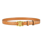Ceinture en Cuir Noir avec Boucle Dorée | Élégance et Polyvalence pour Toutes les Occasions