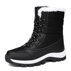 Bottes de neige imperméables pour femmes - Bottes d'hiver isolées avec semelle antidérapante