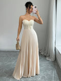 Robe longue bustier taille haute - Chic&Shines