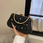 Sac à bandoulière strass avec chaîne