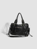 RAQUEL - Sac à main en cuir rigide avec bandoulière