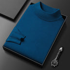 Ryan | Pull d'hiver en tricot avec col montant demi-zippé