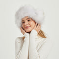 Bonnet d'hiver moelleux pour femmes avec oreilles d'animaux et design volumineux