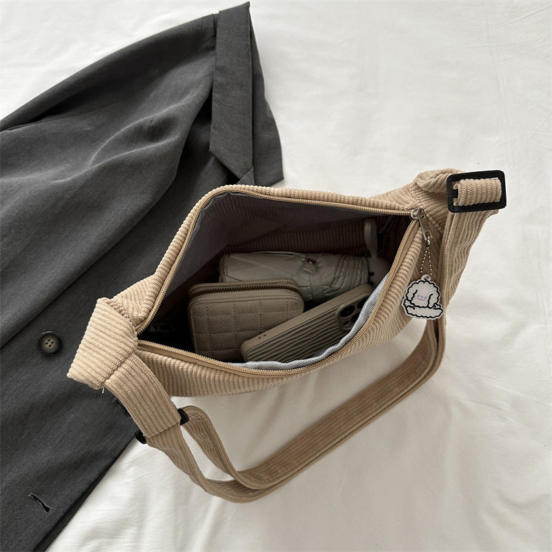 Sara - Sac messager artistique à une épaule pour l'automne