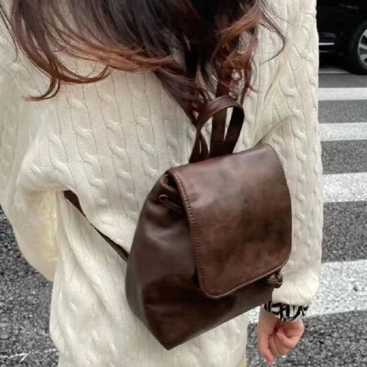 Voguecraft Sac à dos rétro stylisé - pour un usage quotidien - détail de voyage - taille compacte