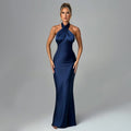 Robe longue licou sans manches dos nu - Chic&Shines