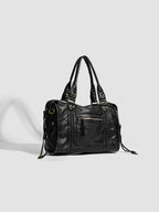 RAQUEL - Sac à main en cuir rigide avec bandoulière