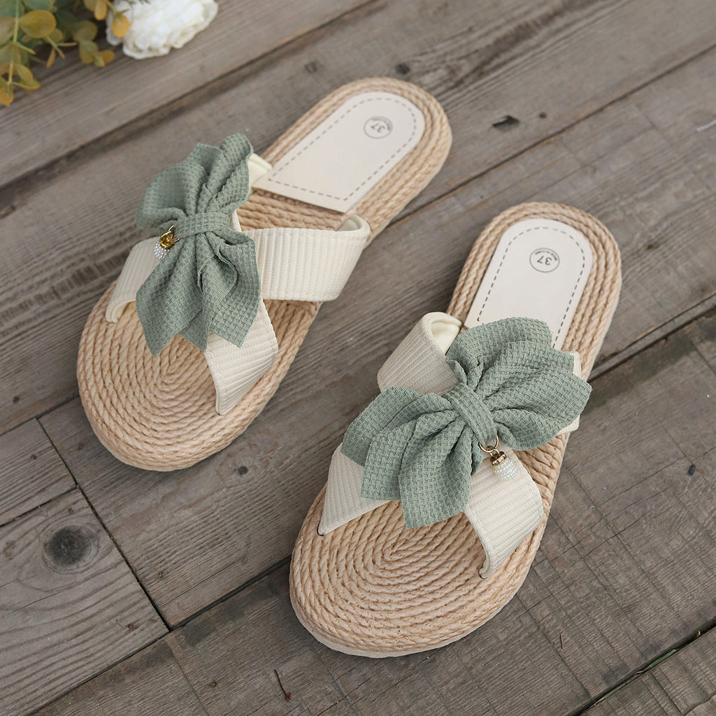 Casual floral flat sandals