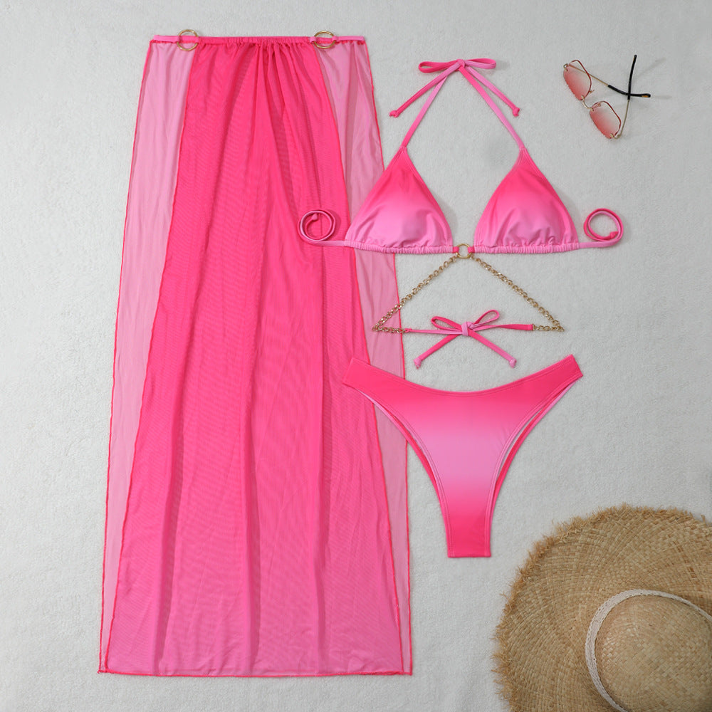 Maillot de bain trois pièces licou - Chic&Shines