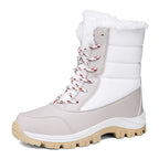 Bottes de neige imperméables pour femmes - Bottes d'hiver isolées avec semelle antidérapante