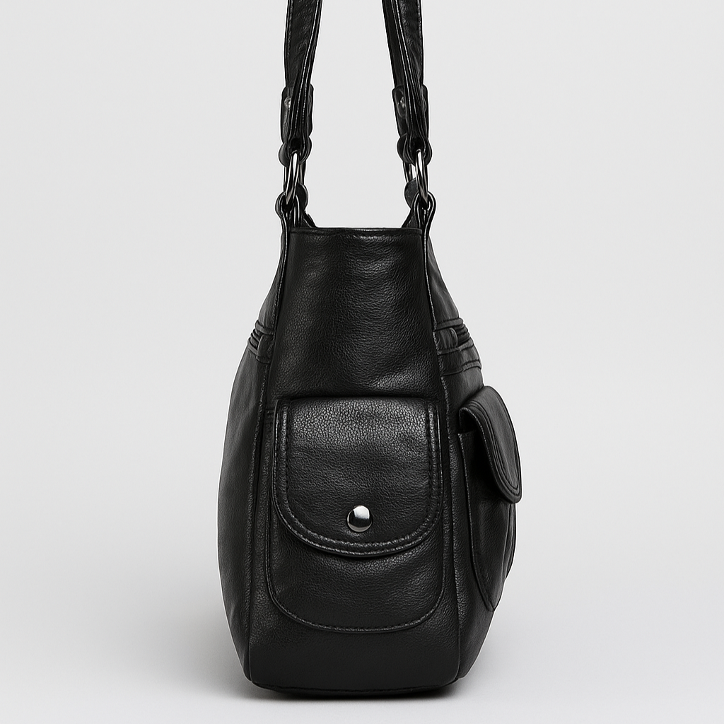 Women - Shoulder Bag - Stylish Faux Leather Tote