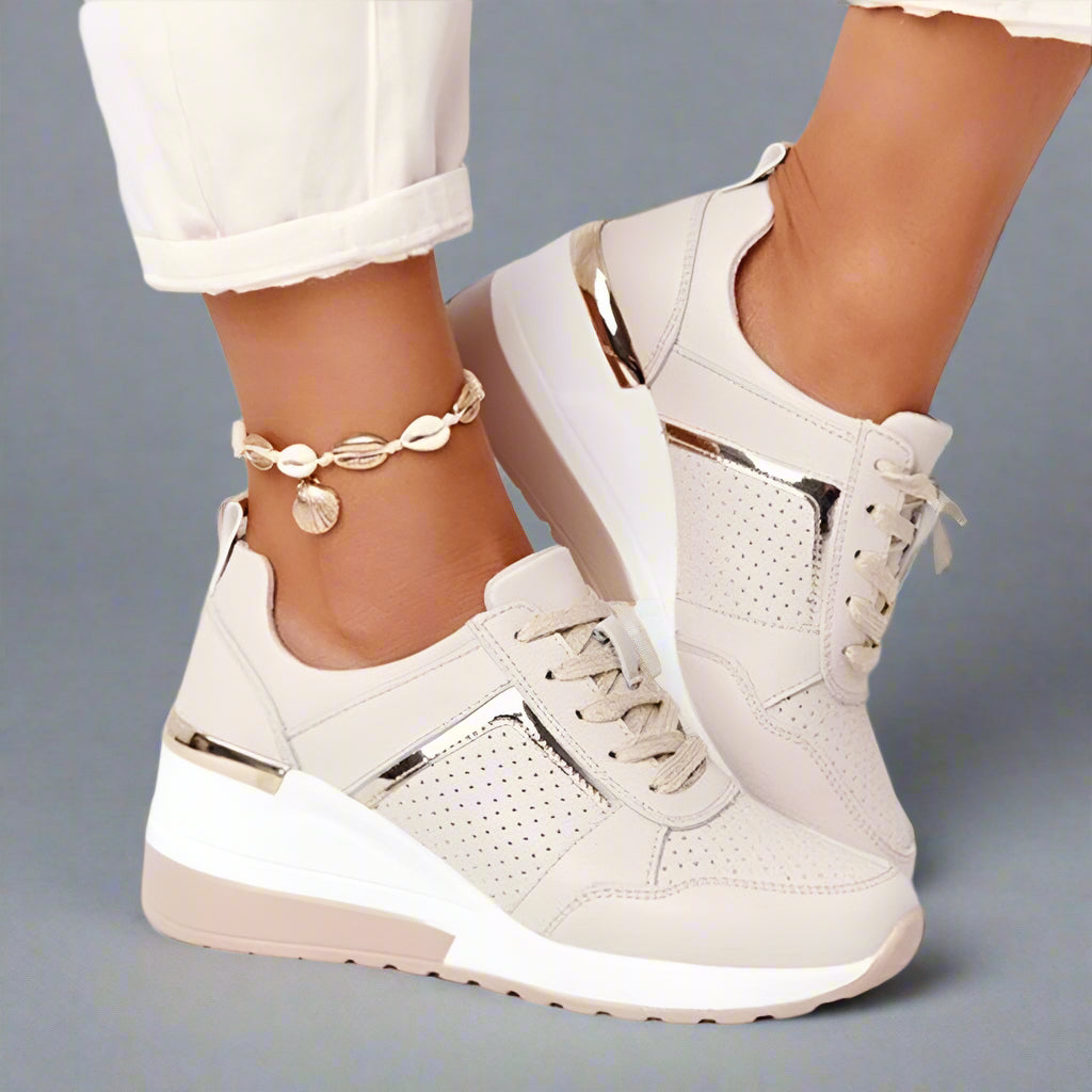 Chaussures de marche confortables à semelles compensées pour femmes
