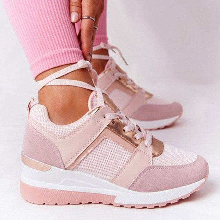 Chaussures de marche confortables à semelles compensées pour femmes