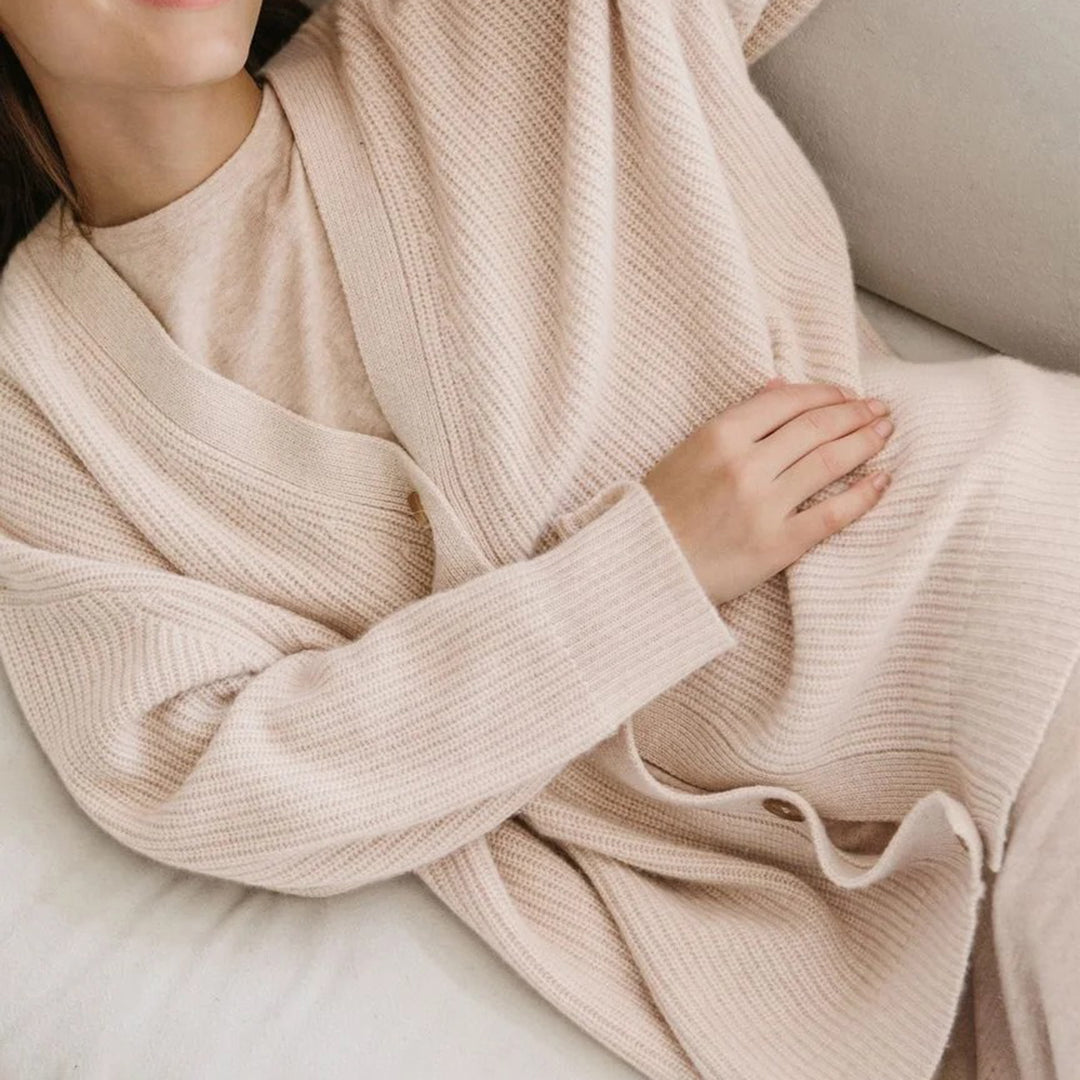 Cardigan surdimensionné automnal