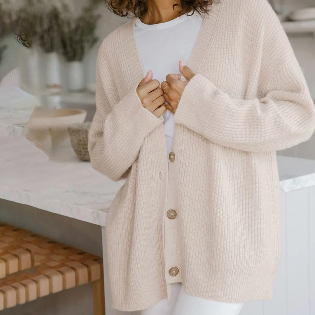 Cardigan surdimensionné automnal