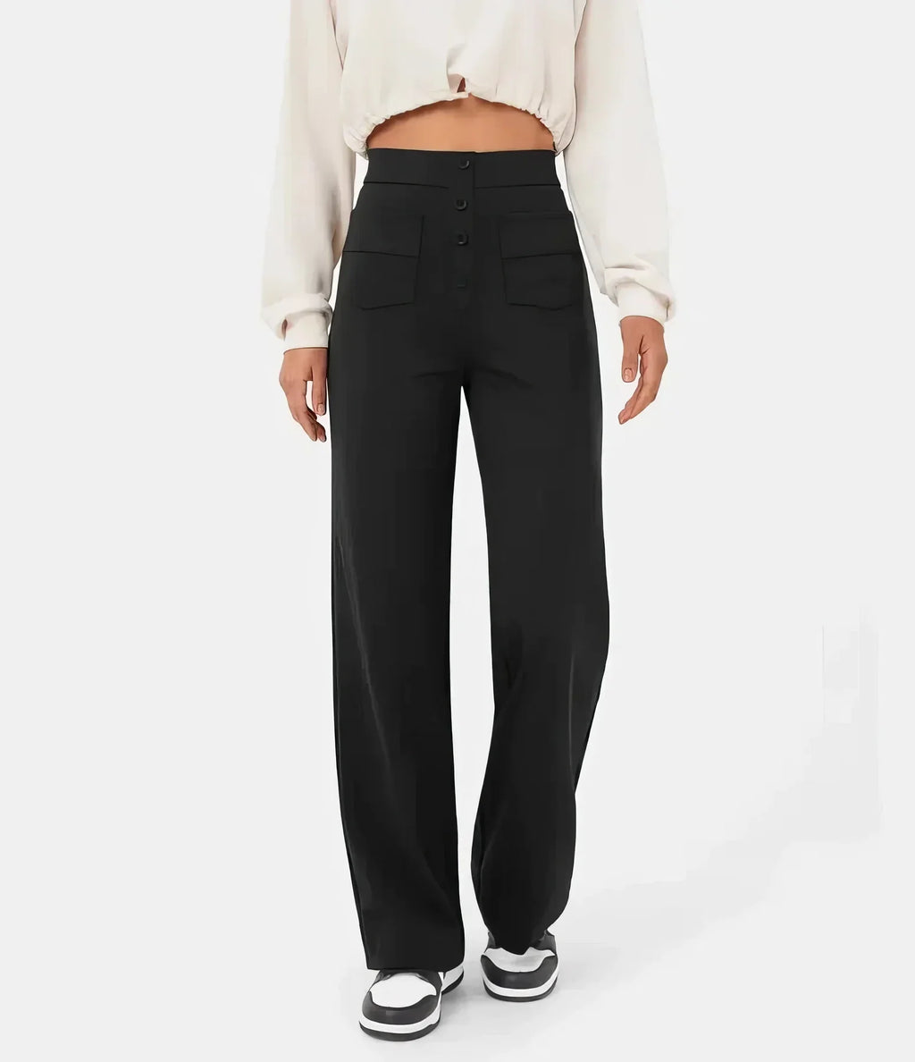 Kurvekompas | Pantalon à taille haute automnal