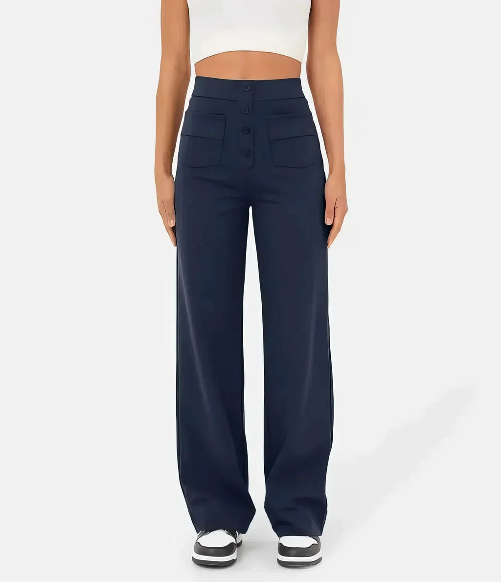 Kurvekompas | Pantalon à taille haute automnal