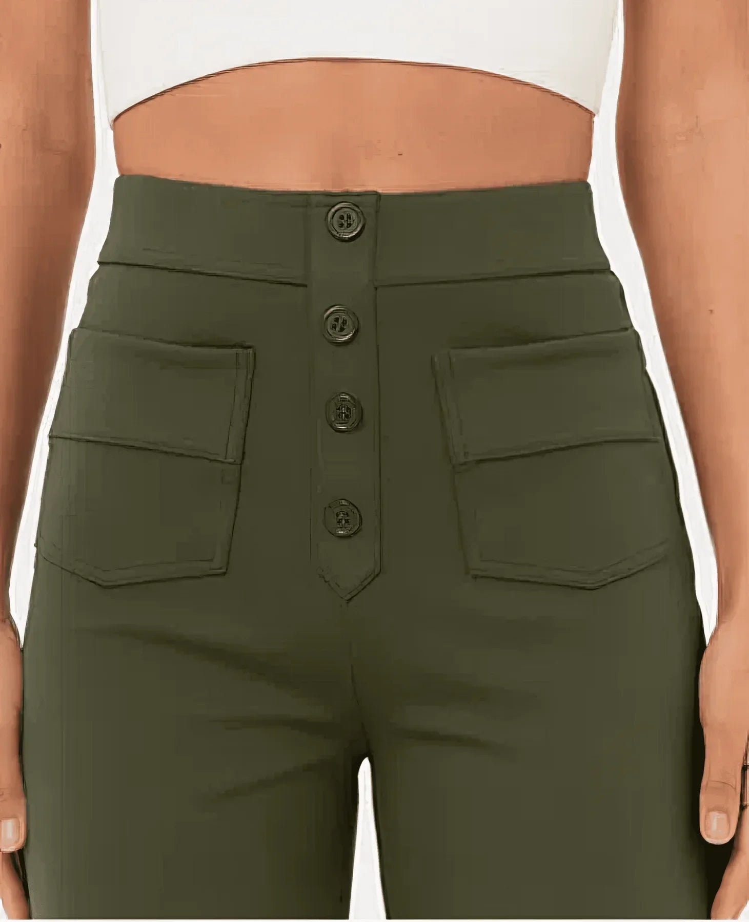 Kurvekompas | Pantalon à taille haute automnal