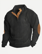 Classique | Pull tricoté pour hommes avec motif côtelé - Édition Automne