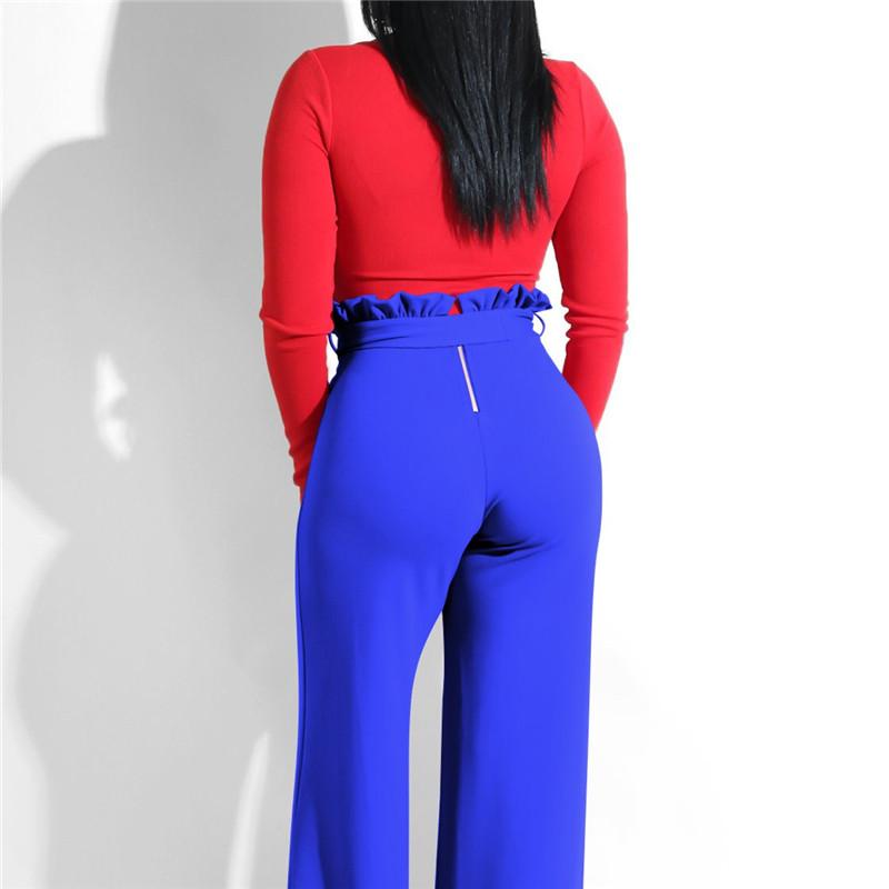 Pleated waist trousers with belt