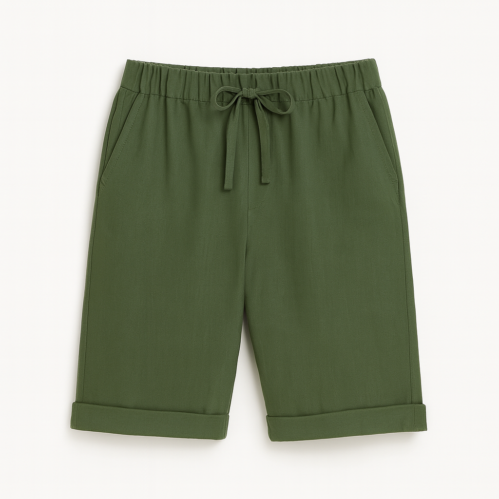 Pantalon capri aéré avec taille élastique pour femmes | Lotte