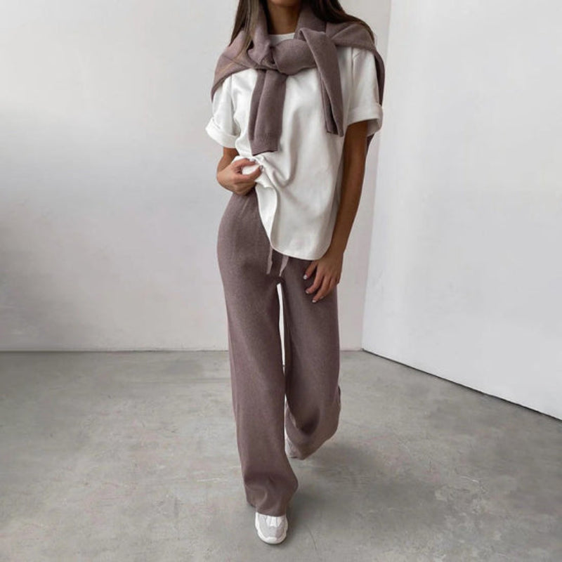 Élégant ensemble de sweatshirt à col roulé pour femmes - Parfait pour un usage quotidien