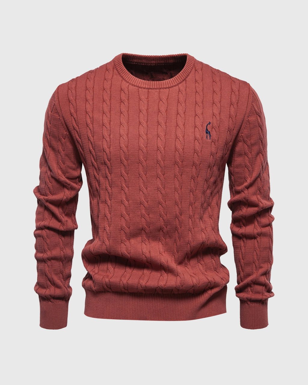 Men's Knitted Cotton Jumper - Autumn Edition