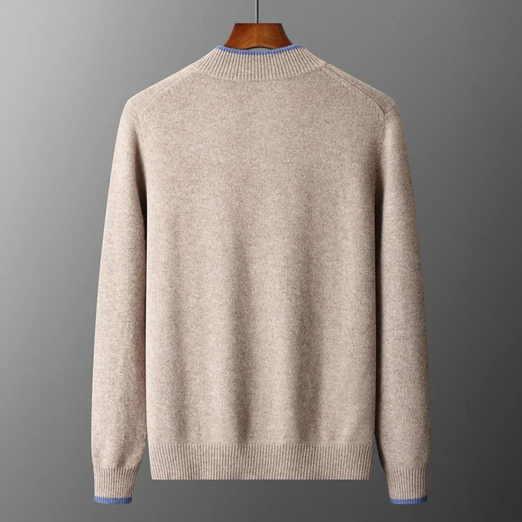 Men's Cashmere Zipper Jacket Warm and Stylish - Perfect for Autumn