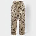 Pantalon élégant en coton et lin