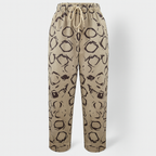 Pantalon élégant en coton et lin