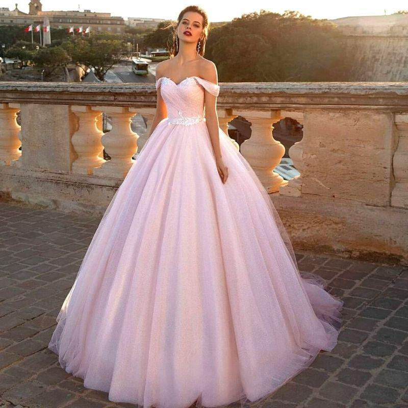 Robe de Mariée Rose Princesse