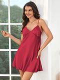 Robe de chambre en satin pour femme
