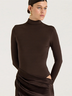 Robe satin manches longues