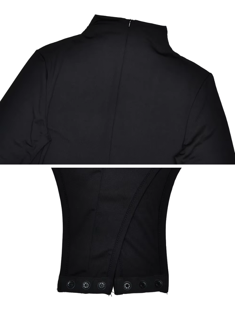Robe satin manches longues