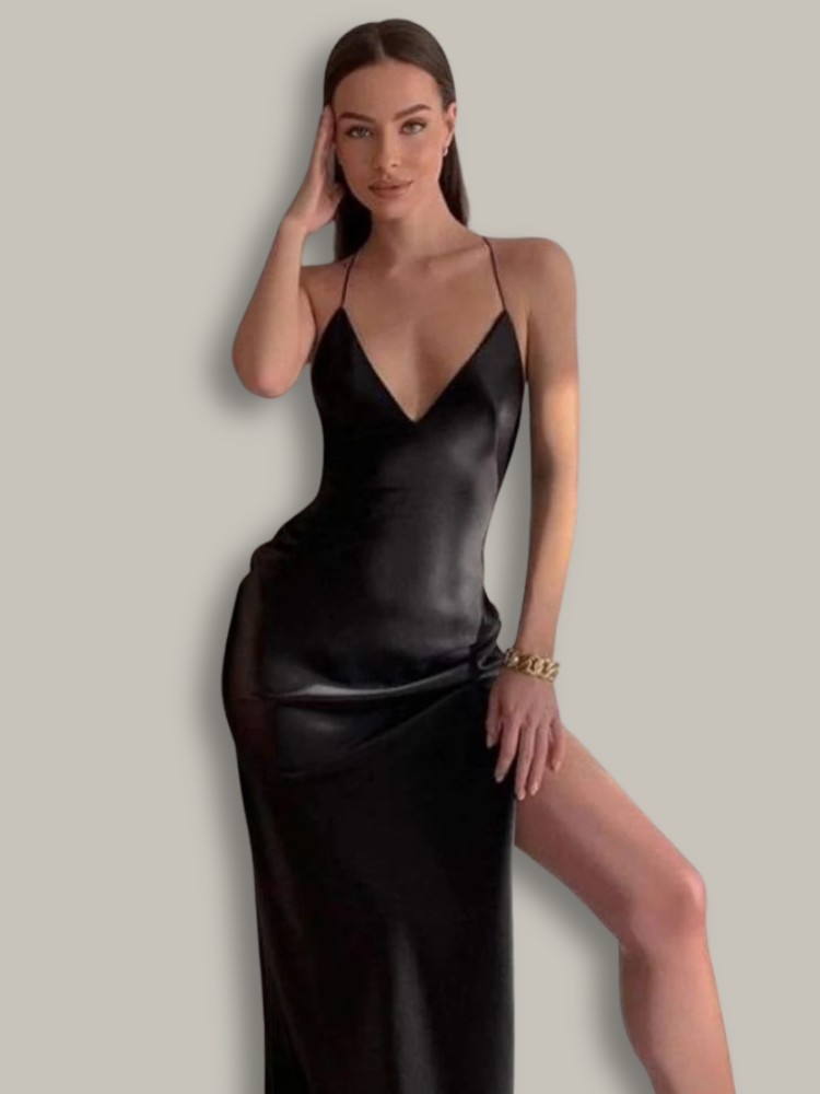 Sexy satin dress
