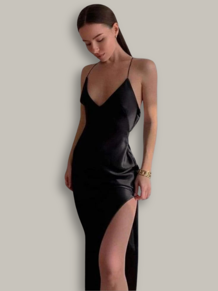 Sexy satin dress