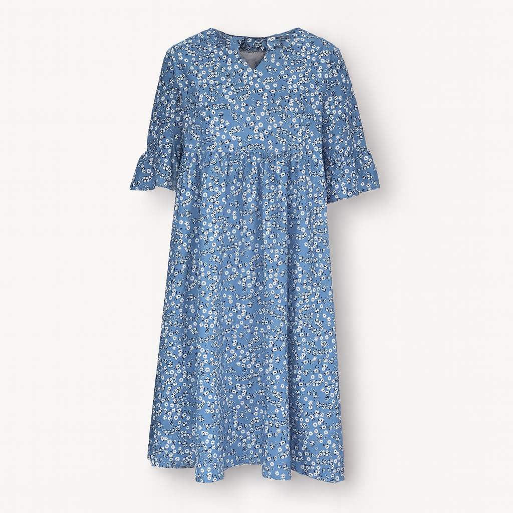 Robe à imprimé floral pour femme - Coupe mi-longue