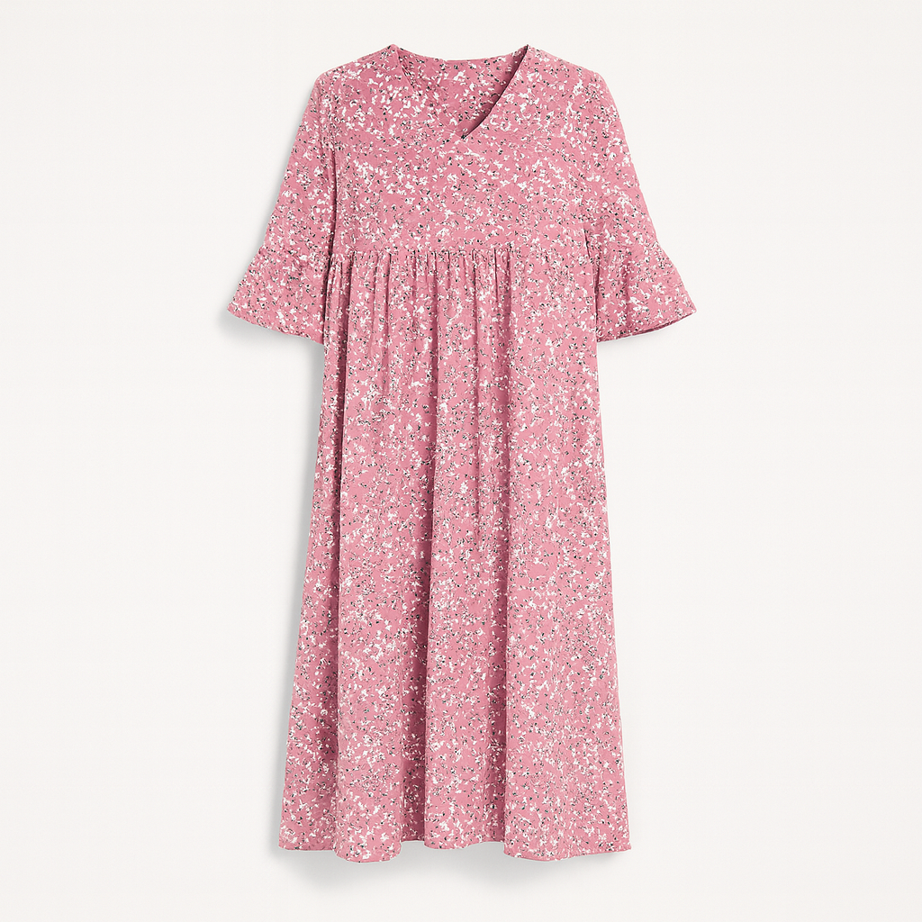 Robe à imprimé floral pour femme - Coupe mi-longue